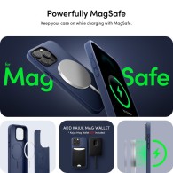 Калъф Spigen Cyrill Kajuk Mag Magsafe за iPhone 15 Pro Max, Navy