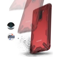 Удароустойчив хибриден кейс Ringke Fusion X за Xiaomi Pocophone F1, Червен