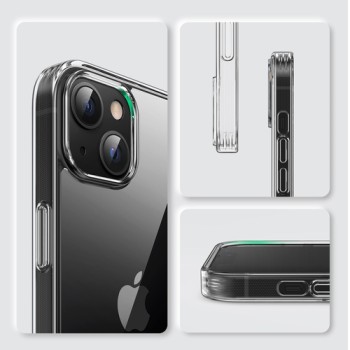 Калъф Ugreen Protective Fusion Case hard case with TPU frame за iPhone 13 (90178), Прозрчен