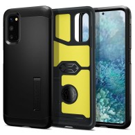Spigen Tough Armor хибриден кейс с най-висока степен на защита Tech за Samsung Galaxy S20, Black