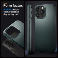 Калъф Spigen Thin Fit за iPhone 15 Pro Max, Abyss Green