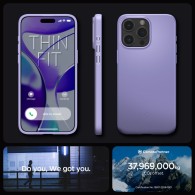 Калъф Spigen Thin Fit за iPhone 15 Pro Max, Iris Purple