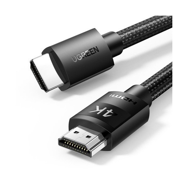 Кабел Ugreen HDMI 2.0 - HDMI 2.0 4K braid, 3m. (HD119 40102), Черен