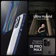 Калъф Spigen Ultra Hybrid за iPhone 15 Pro Max, Navy Blue