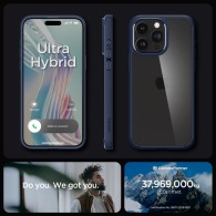 Калъф Spigen Ultra Hybrid за iPhone 15 Pro Max, Navy Blue