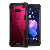 Удароустойчив хибриден кейс Ringke Fusion X за HTC U12 Plus, Черен