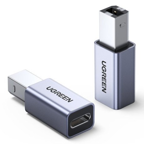 Адаптер Ugreen USB Type C - USB Type B, (US382), Сив