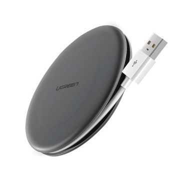 Безжично зарядно Ugreen Qi wireless charger 10 W + USB кабел (60278), Сив