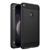 Силиконов калъф Flexible Carbon за Huawei P8 Lite 2017 / P9 Lite 2017, Черен