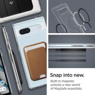 Калъф Spigen Ultra Hybrid Onetap Ring Magsafe за Google Pixel 7A, Black