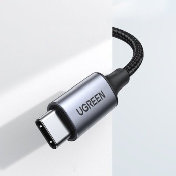 Кабел Ugreen stereo audio AUX cable 3,5 mm mini jack - Type C за smartphone 1m. Black (CM450 20192)
