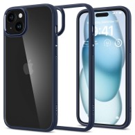 Калъф Spigen Ultra Hybrid за iPhone 15, Navy Blue