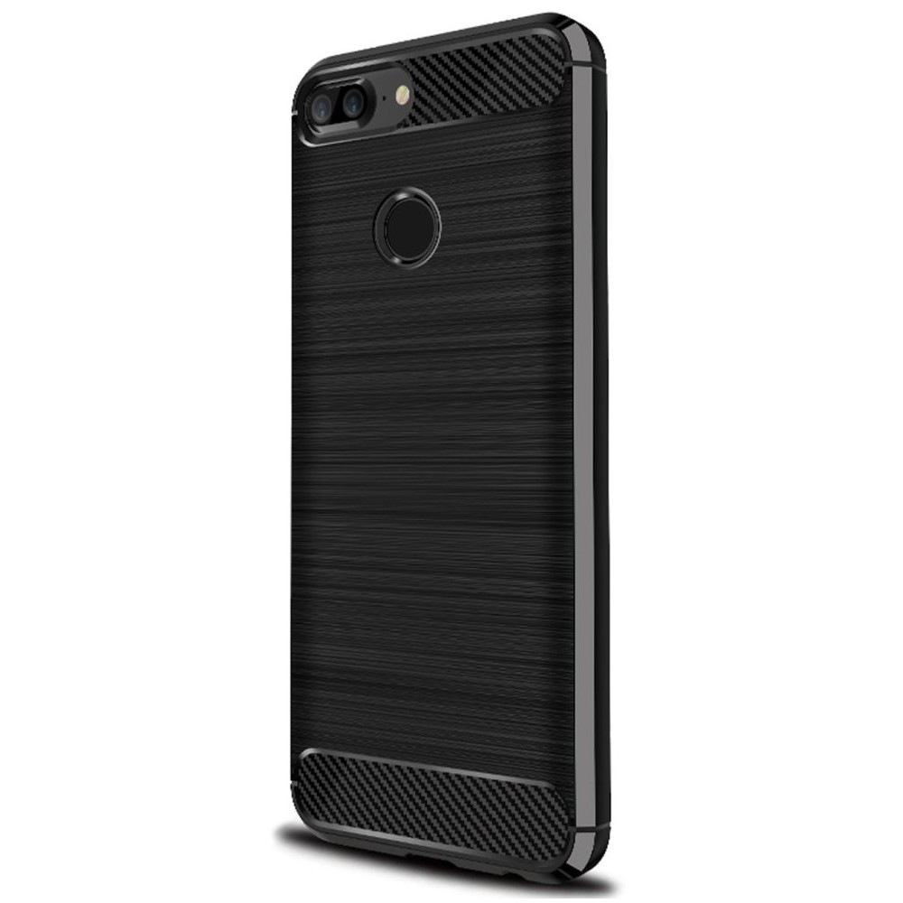 Силиконов калъф Flexible Carbon за Huawei Honor 9 Lite, Черен