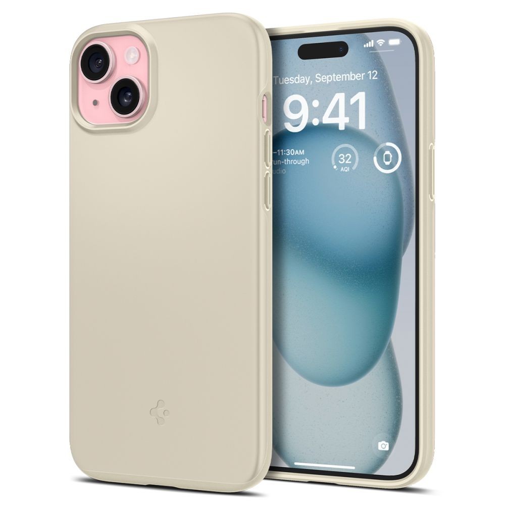 Калъф Spigen Thin Fit за iPhone 15, Mute Beige