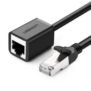 Кабел Ugreen Ethernet RJ45 Cat 6 FTP 1000 Mbps internet кабел 0,5m. (NW112 11278), Черен