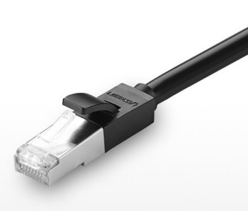 Кабел Ugreen Ethernet RJ45 Cat 6 FTP 1000 Mbps internet кабел 0,5m. (NW112 11278), Черен