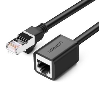 Кабел Ugreen Ethernet RJ45 Cat 6 FTP 1000 Mbps internet кабел 0,5m. (NW112 11278), Черен