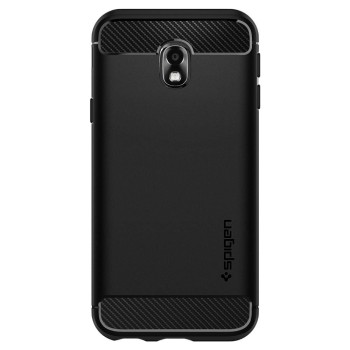 Spigen Rugged Armor удароустойчив силиконов (TPU) калъф за Samsung Galaxy J3 (2017), Black