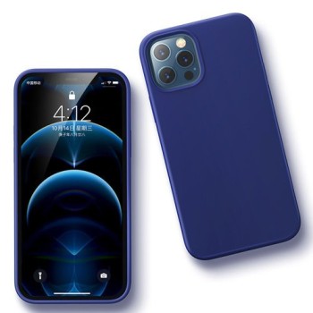 Калъф Ugreen Protective Silicone Case Soft Flexible Rubber Cover за iPhone 12 Pro Max, Navy blue