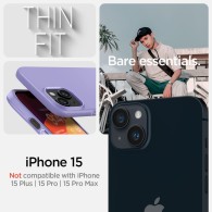 Калъф Spigen Thin Fit за iPhone 15, Iris Purple