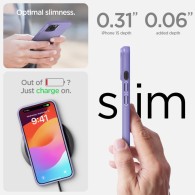 Калъф Spigen Thin Fit за iPhone 15, Iris Purple