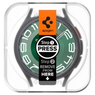 Стъклен протектор Spigen Glas.TR ”Ez-Fit” 2-Pack за Samsung Galaxy Watch 6 Classic, 47mm, Clear