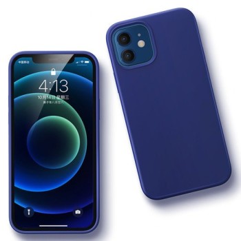 Калъф Ugreen Protective Silicone Case Soft Flexible Rubber Cover за iPhone 12 Pro/iPhone 12, Navy blue