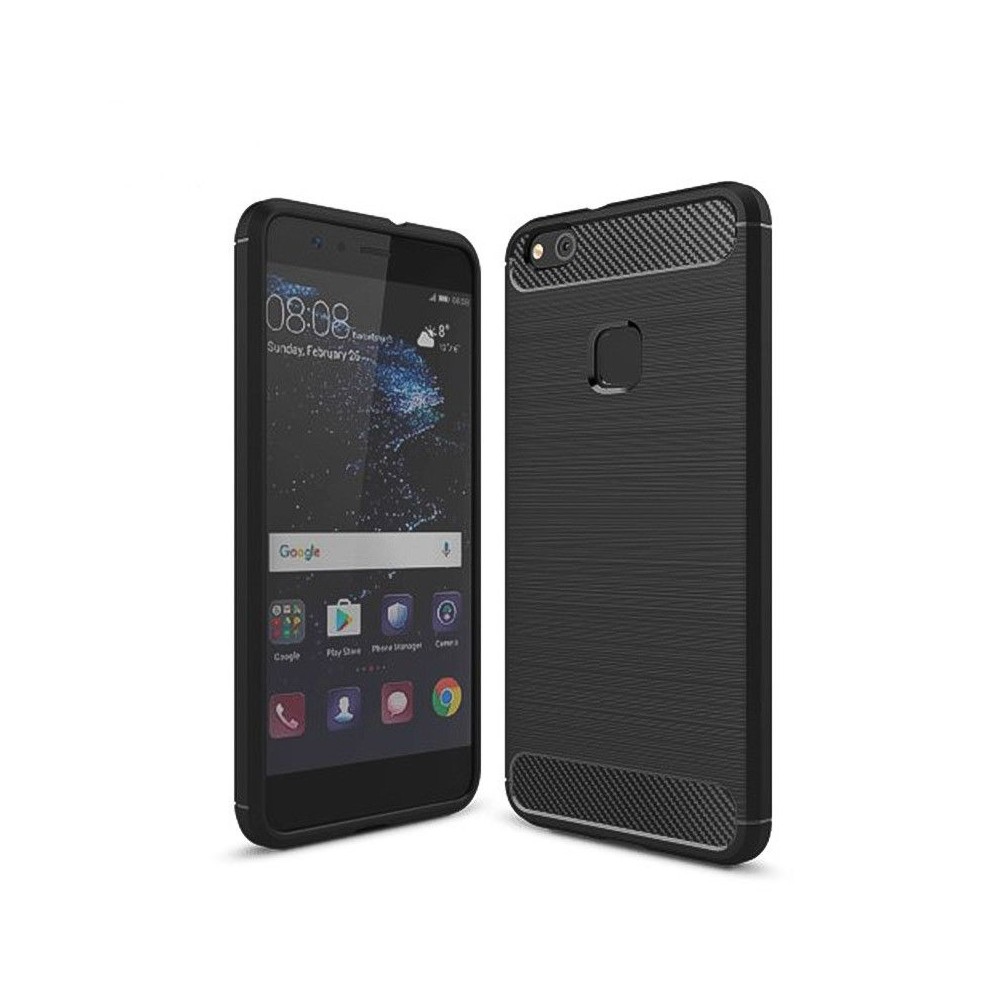 Силиконов калъф Flexible Carbon за Huawei P10 Lite, Черен