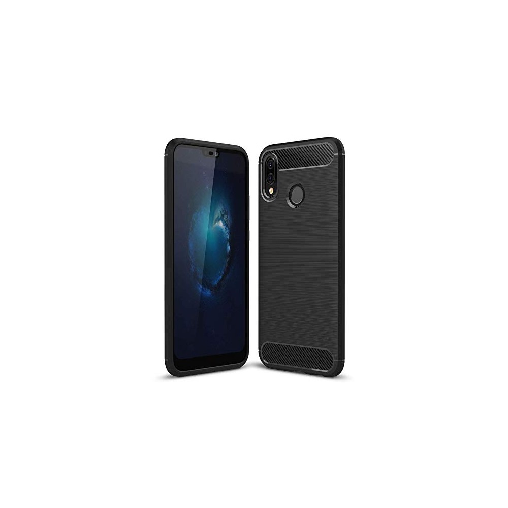 Силиконов калъф Flexible Carbon за Huawei P20 LITE Черен