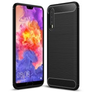 Силиконов калъф Flexible Carbon за Huawei P20 Pro Черен