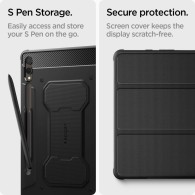 Калъф Spigen Rugged Armor ”Pro” за Samsung Galaxy Tab S9+ Plus 12.4" X810 / X816B, Black
