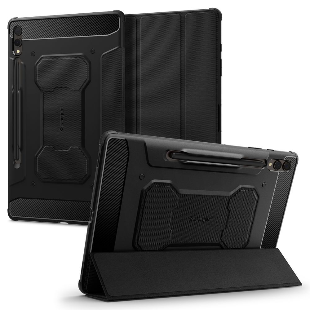 Калъф Spigen Rugged Armor ”Pro” за Samsung Galaxy Tab S9+ Plus 12.4" X810 / X816B, Black