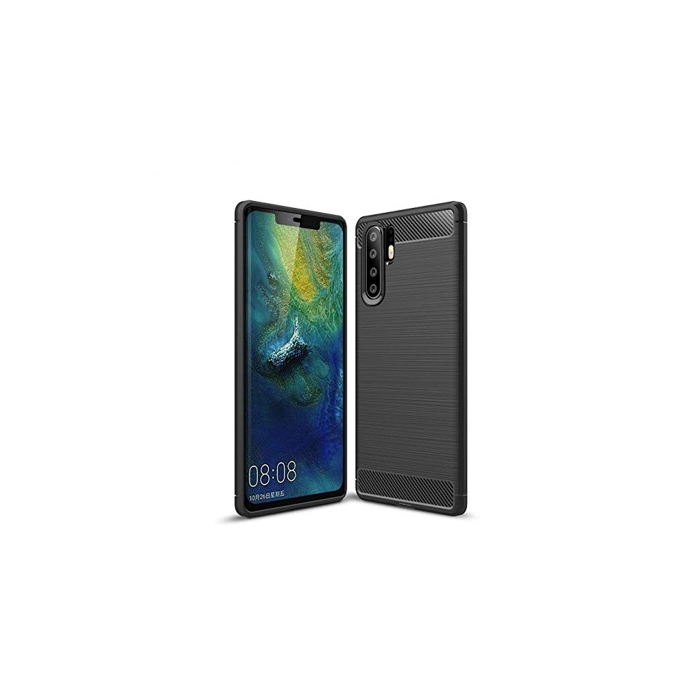 Силиконов калъф Flexible Carbon за Huawei P30 Pro, Черен