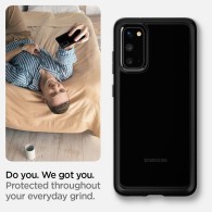 Spigen Ultra Hybrid хибриден кейс с най-висока степен на защита за Samsung Galaxy S20, Matte Black