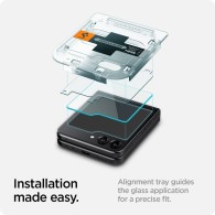 Стъклен Протектор Spigen Glas.TR ”Ez Fit” 2-Pack за Samsung Galaxy Z Flip 5, Clear