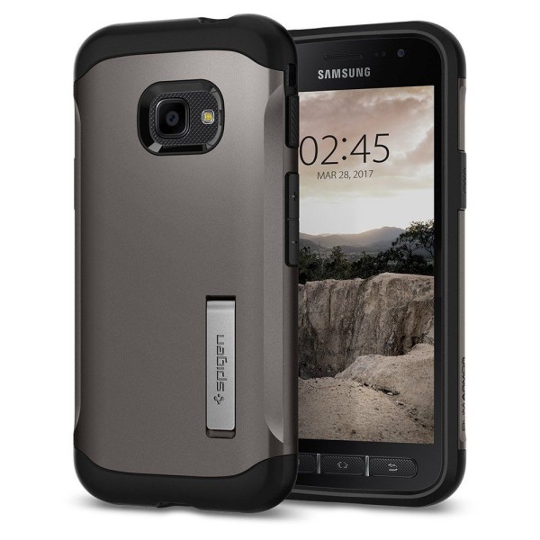 Spigen Slim Armor хибриден кейс с най-висока степен на защита за Samsung Galaxy Xcover 4/4s, Gunmetal