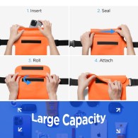 Калъф Spigen A620 Universal, Waterproof, Waist Bag, 2-Pack, Универсален, Sunset Orange