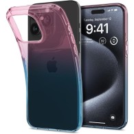 Калъф Spigen Liquid Crystal за iPhone 15 Pro, Gradation Pink