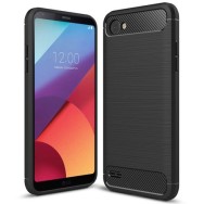 Силиконов калъф Flexible Carbon за LG Q6 Черен