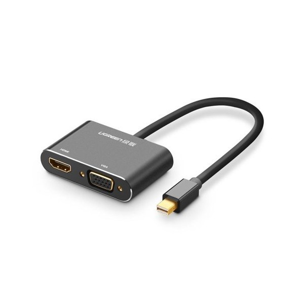 Адаптер Ugreen HDMI / VGA - mini Display Port, Full HD 1080p (MD115 20422), Черен