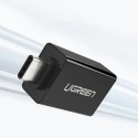 Адаптер Ugreen USB 3.0 (female) - USB Typ C (male) OTG (30155), Бял