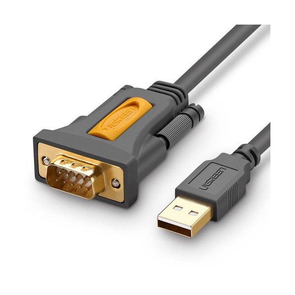 Кабел Ugreen USB - RS-232 (male)1m. (CR104 20210), Черен