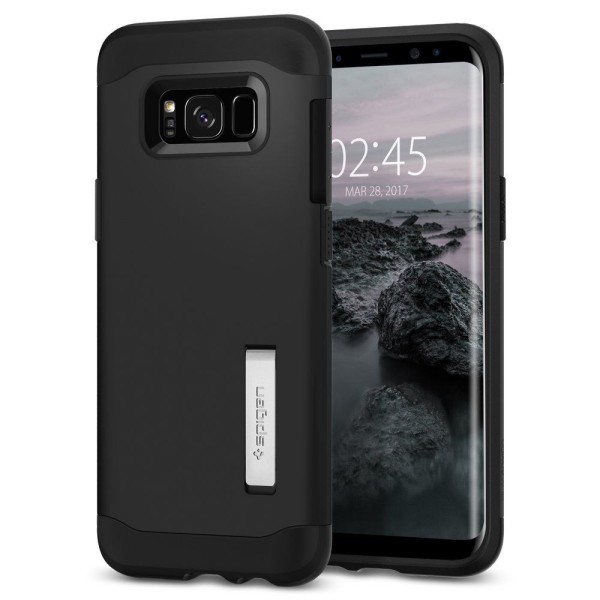 Spigen Slim Armor хибриден кейс с най-висока степен на защита за Samsung Galaxy S8, Black