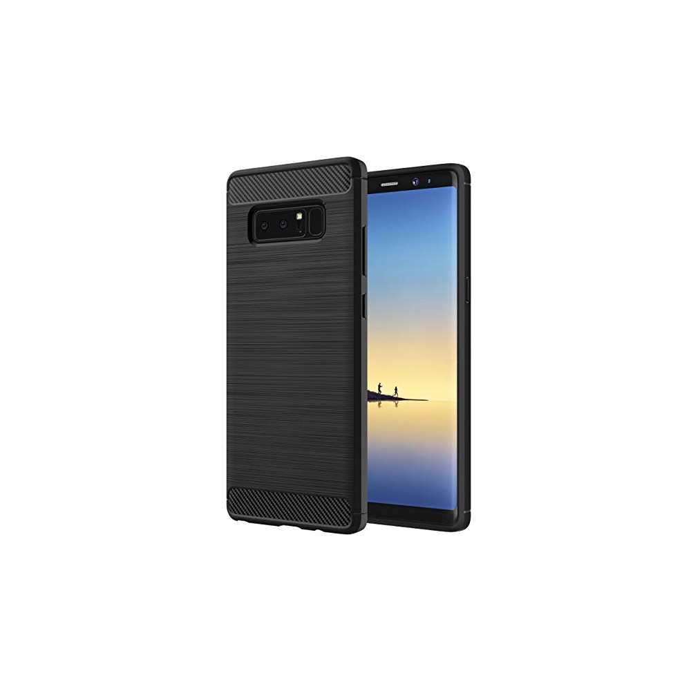 Силиконов калъф Flexible Carbon за Samsung Galaxy NOTE 8 Черен