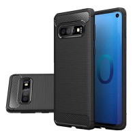 Силиконов калъф Flexible Carbon за Samsung Galaxy S10e (Lite), Черен