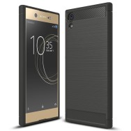 Силиконов калъф Flexible Carbon за Sony Xperia XA1 Черен