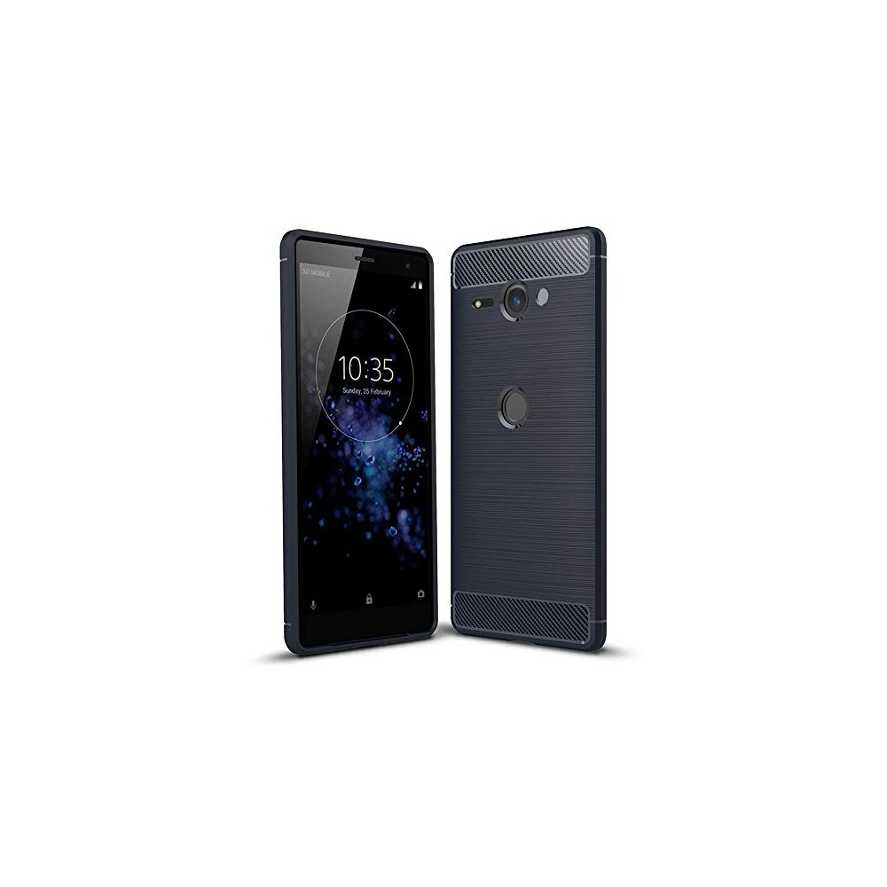 Силиконов калъф Flexible Carbon за Sony Xperia XZ2 Compact Черен