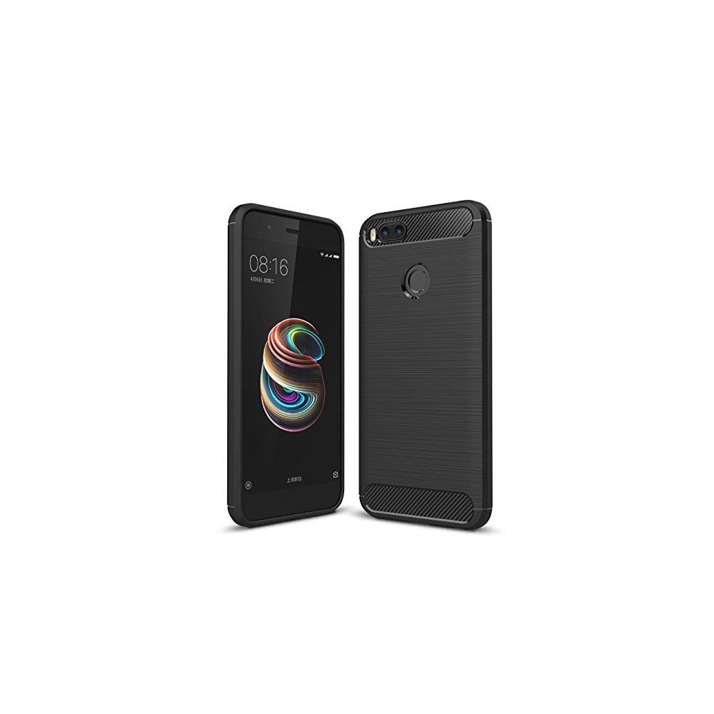 Силиконов калъф Flexible Carbon за XIAOMI Mi A1 (5X black) Черен