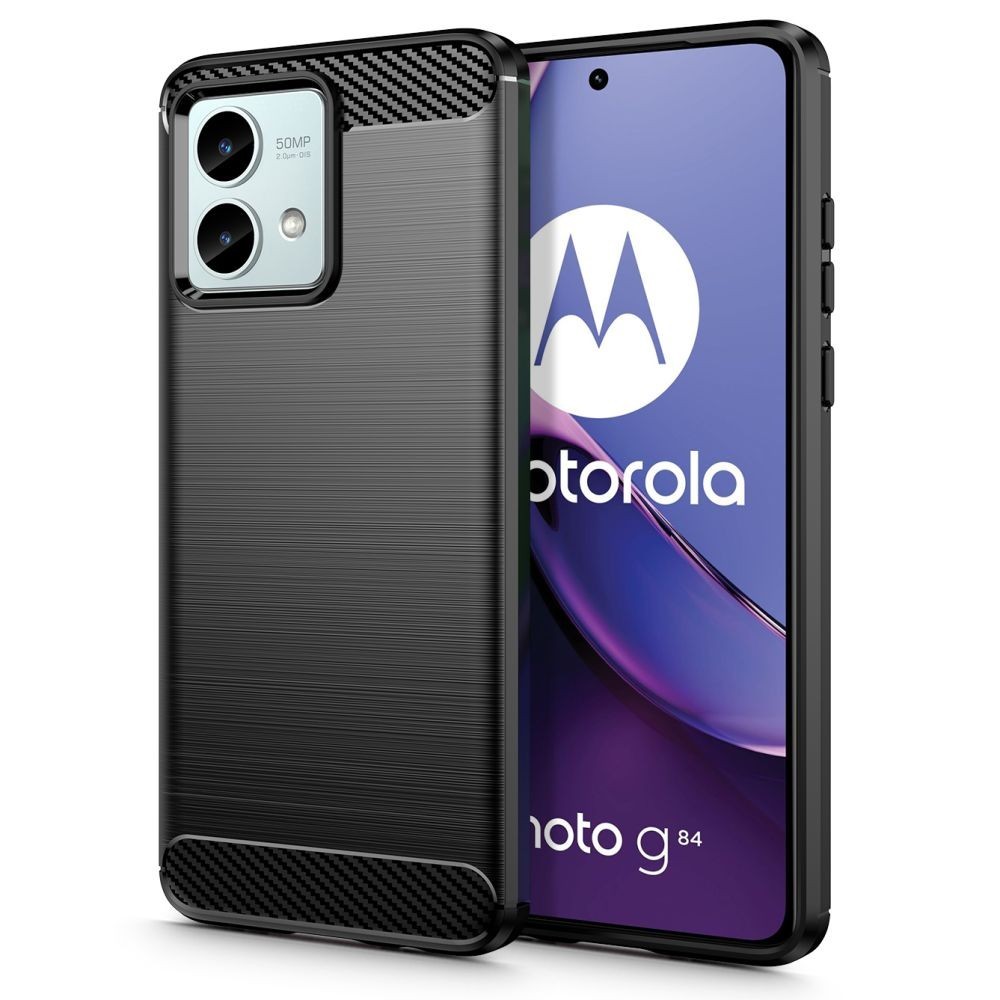 Калъф Tech-Protect TPUcarbon За Motorola Moto G84 5G, Black