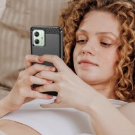 Калъф Tech-Protect TPUcarbon За Motorola Moto G54 5G, Black